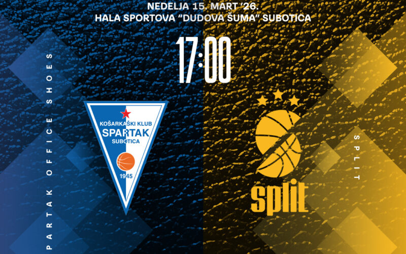 КК Спартак Оффице схоес, у недељу дочекује КК Сплит